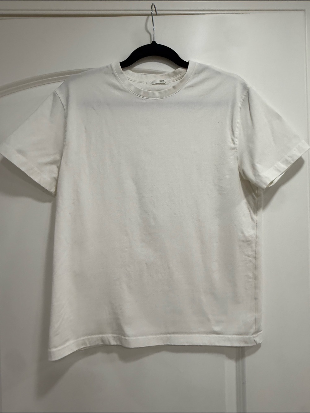 Zara Men's Short Sleeve Crew Neck T-Shirt in White